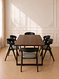 Comedor Rectangular MDF 6 Sillas Eames – Mesa 100cm - Miniatura 1