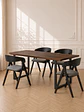 Comedor Rectangular MDF 6 Sillas Eames – Mesa 100cm - Miniatura 1