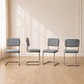 Silla Breuer Lino Plateado – Restaurante, Terraza y Eventos - Miniatura 1