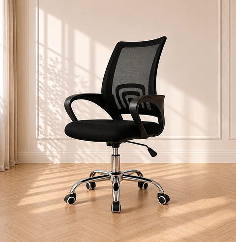 Silla Ejecutiva Polipropileno Negro – Oficina y Home Office