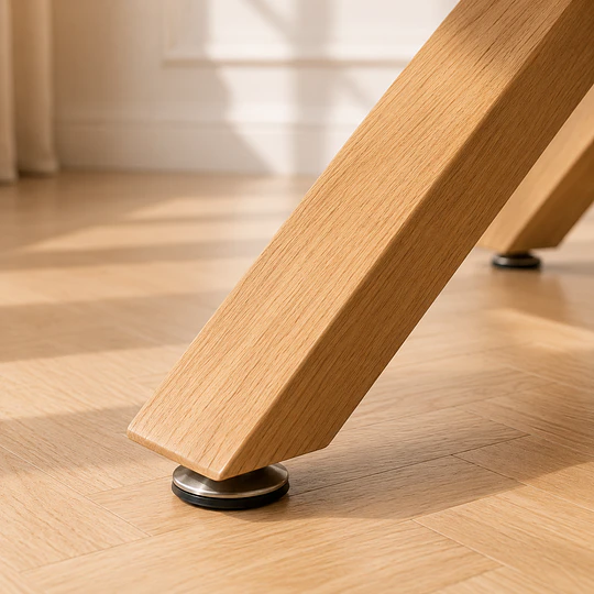 Mesa Redonda Argo Madrid Warwick de MDF y Estructura Cross Metálica Wood– comedor interior
