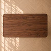 Mesa Rectangular 160x80 Vema de Madera Walnut para Comedor Restaurant Reunión Oficina