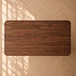 Mesa Rectangular 160x80 Vema de Madera Walnut para Comedor Restaurant Reunión Oficina - Miniatura 2