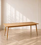 Mesa Zeus Expandible 160 a 200 cm Melamina Metal Comedor 6 a 8 Personas - Miniatura 3