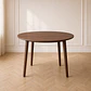 Mesa Vema Redonda Madera Walnut- comedor restaurant cafeteria reunion - Miniatura 1