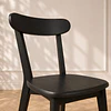  Mesa Vema Redonda con 4 Sillas Fresno madera comedor restaurant cafeteria