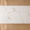 Mesa Rectangular Calacatta de Cuarzo 140x80 para Comedor Reunión oficina