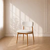 Pack 4 Silla Cloud de Boucle acolchada beige Metal-Comedor Living 