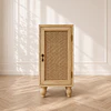 Mueble Auxiliar Madera Haya Ratán Natural Dormitorio Living Decoración