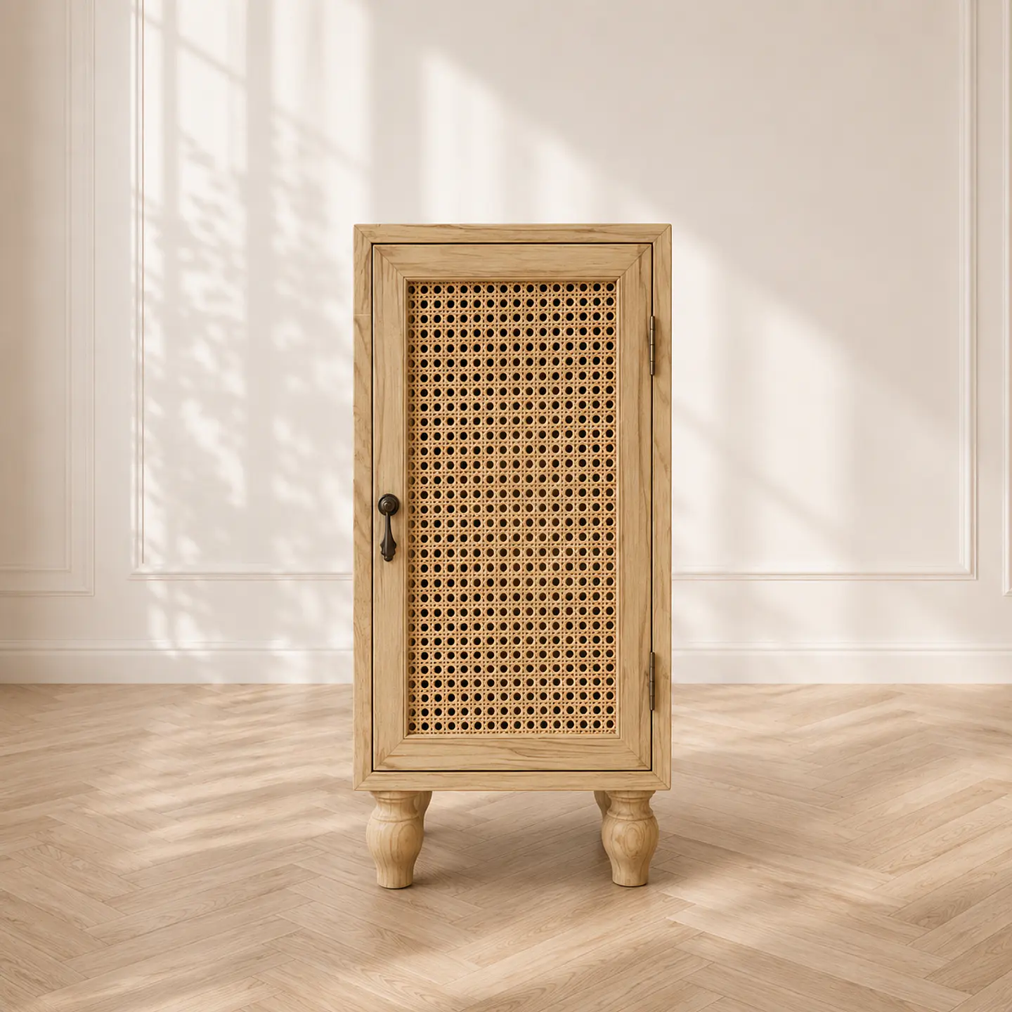 Mueble Auxiliar Madera Haya Ratán Natural Dormitorio Living Decoración 1