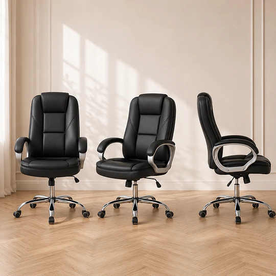 Silla de Oficina Escritorio premium Ejecutiva Magnus Cuero Sintético