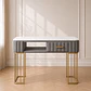 Mesa de Manicurista Gris Mármol Gold Salón estética  - Miniatura 1