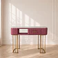 Mesa de Manicure Rosa Mármol Gold Salón Estética - Miniatura 1