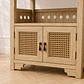 Mueble Auxiliar Siena Rattan Melamina Comedor Living Dormitorio tv - Miniatura 2