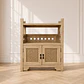 Mueble Auxiliar Siena Rattan Melamina Comedor Living Dormitorio tv - Miniatura 1