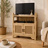 Mueble Auxiliar Siena Rattan Melamina Comedor Living Dormitorio tv