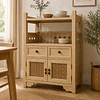 Organizador Gabinete Siena Rattan con Cajones