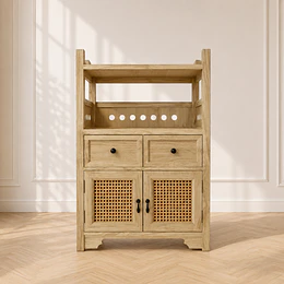 Organizador Gabinete Siena Rattan con Cajones