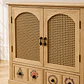 Gabinete Siena Rattan Melamina Comedor Living Dormitorio 74cm - Miniatura 2