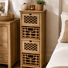 Organizador Siena Rattan 4 Niveles Melamina Dormitorio Living Baño