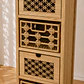 Organizador Siena Rattan 4 Niveles Melamina Dormitorio Living Baño - Miniatura 2