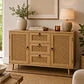 Aparador Buffet Siena Rattan Melamina Comedor Living Recepción - Miniatura 2