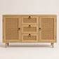 Aparador Buffet Siena Rattan Melamina Comedor Living Recepción - Miniatura 4