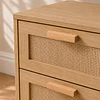 Velador Eames Mesh Ratán MDF Claro Dormitorio Living