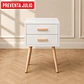 Velador Auxiliar Eames Blanco MDF Dormitorio Living - Miniatura 1