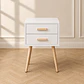 Velador Auxiliar Eames Blanco MDF Dormitorio Living - Miniatura 3