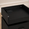 Velador Auxiliar Pixel Negro MDF Dormitorio Living