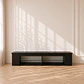 Rack TV LED Negro Moderno 135 cm Living Sala de Estar - Miniatura 1