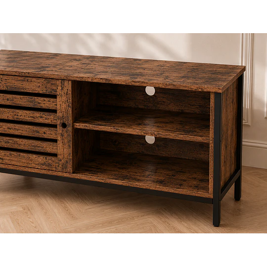 Rack TV Rustic Terra MDF Metal Living Dormitorio