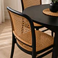 Comedor Mesa Vema Redondo Madera Black + 4 sillas lombardia polipropileno - Miniatura 2