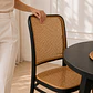 Comedor Mesa Vema Redondo Madera Black + 4 sillas lombardia polipropileno - Miniatura 3