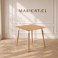 Mesa Cuadrada Eames Wood 80x80 comedor cafeteria restaurant - Miniatura 1