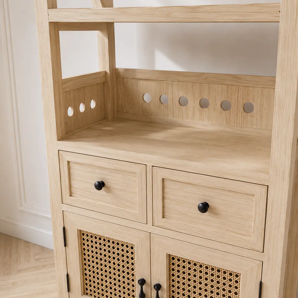 Organizador Gabinete Siena Rattan con Cajones 2