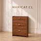 Zapatero Wood tres niveles MDF-Recibidor Dormitorio multiuso - Miniatura 1