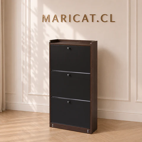 Zapatero Elegance 3 niveles MDF -Recibidor Dormitorio multiuso