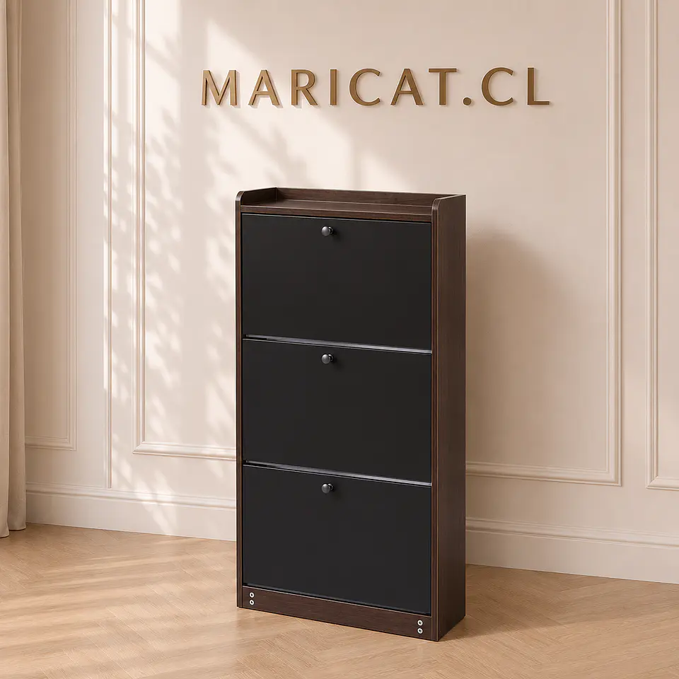 Zapatero Elegance 3 niveles MDF -Recibidor Dormitorio multiuso 1