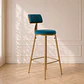 Taburete Bar Chic Velvet Gold- cocina - Miniatura 1