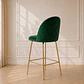 Taburete Bar Velvet Luxury Gold Verde- cocina restaurant - Miniatura 1