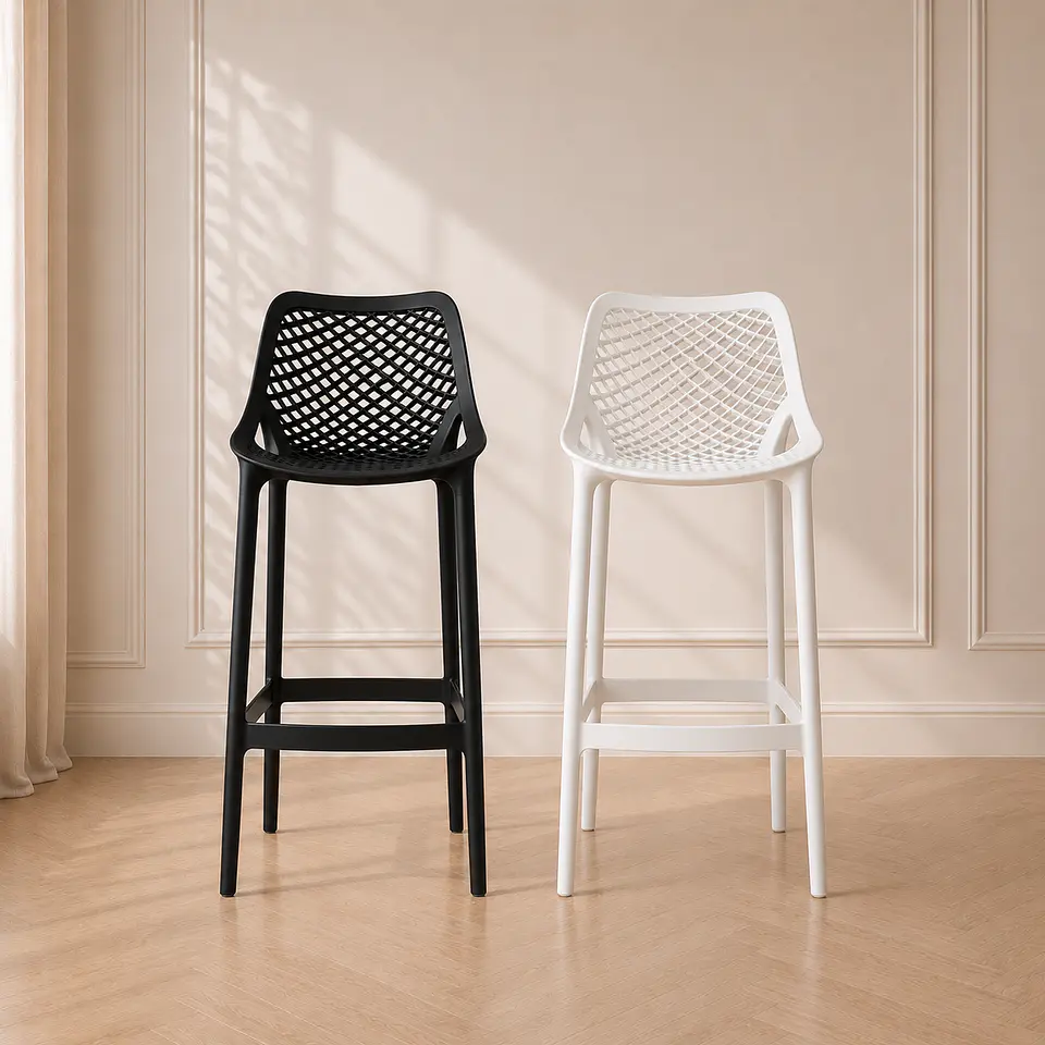 Taburete Bar Stool Polipropileno - cocina restaurant terraza  5