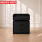 Velador Auxiliar Pixel Negro MDF Dormitorio Living - Miniatura 1