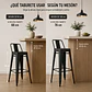 Taburete Bar Stool Polipropileno firme - cocina restaurant terraza  - Miniatura 3