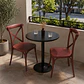 Silla Apilable Danubio Crossback Polipropileno Café- comedor terraza restaurante - Miniatura 2