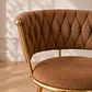 Pack 4 Taburete Bar Queen fijo velvet gold Cafe Terracota-Cocina terraza - Miniatura 2