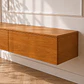 Rack Ola MDF flotante wood - Tv living dormitorio - Miniatura 2