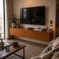 Rack Ola MDF flotante wood - Tv living dormitorio - Miniatura 3