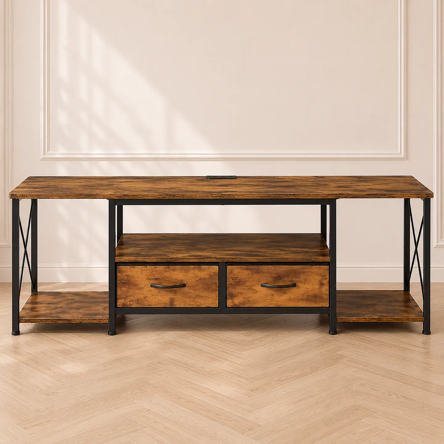 Rack Urban MDF y Metal 160 cm- TV Living Dormitorio  1